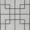 Dorothy - Modern Single Panel Iron Fire Screen With Geometric Pattern - Black / Sliver - Image 6