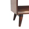 Bench With Mud Linen Seat Pad - Walnut - Image 2