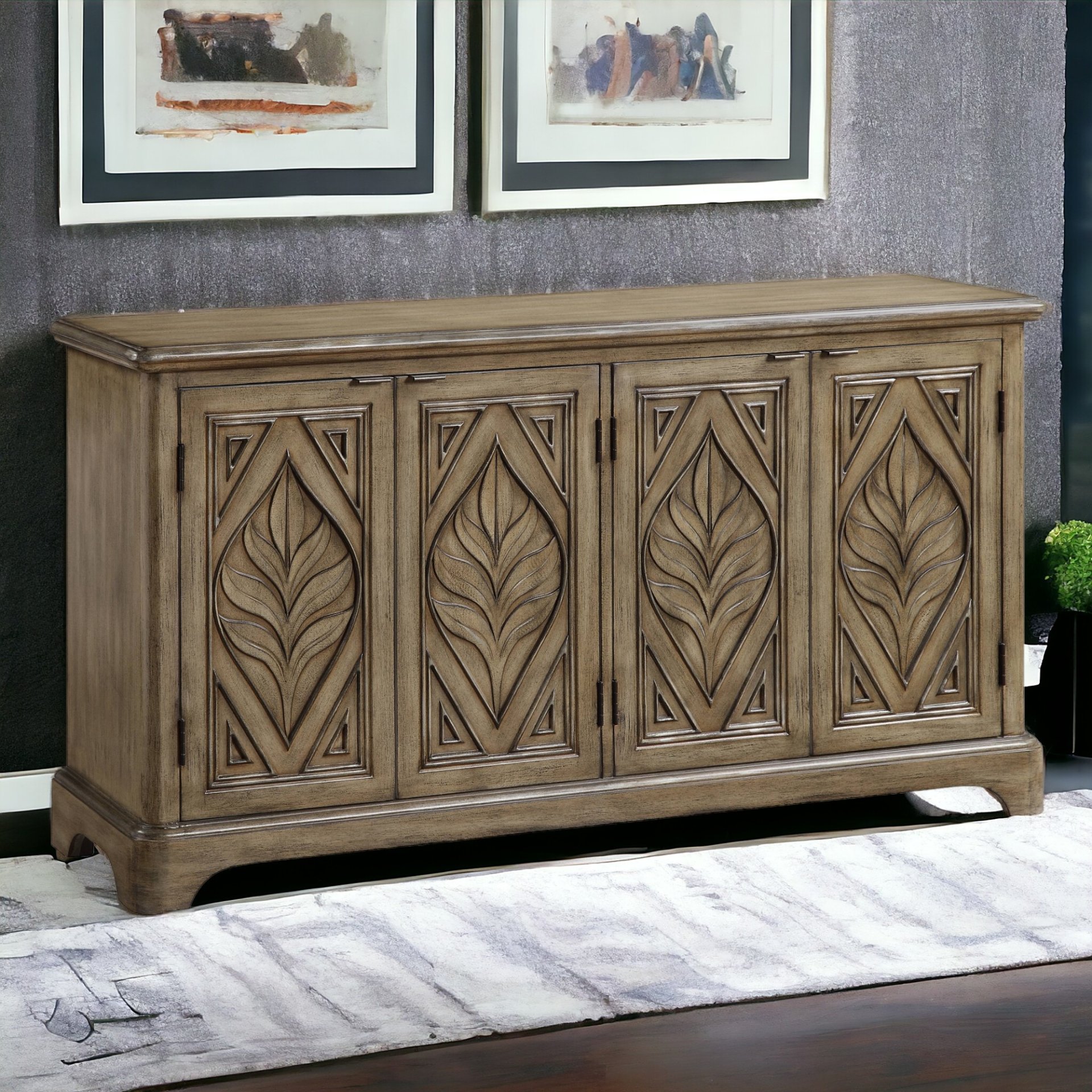 Orana - Console Cabinet - Oak - Image 4
