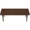 Mia - Mid-Century Modern Bench - Dark Brown - Image 9