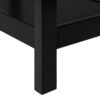 Accent End Table, 2 Tier, Storage Drawer, Versatile Use - Black - Image 7