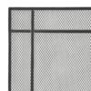Markus - Modern Single Panel Iron Firescreen Black Brushed Silver - Image 8