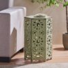 Galore - Side Table With Sunburst Cut Out Design - Green - Image 7