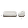 Willow - Upholstered Patio Deep Seating Sofa Axroma Olefin - Wheat Beige - Image 9