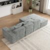 Sectional Sofa Full-Compressed Sofa Couch Free-Combined Sofa For Living Room - Gray - Image 19