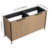 Modern Style 60" Freestanding Bathroom Vanity With Adjustable Shelves Coffee Plywood - Light Coffee - Image 5