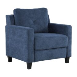 Horatio - Chenille Chair - Navy