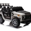 12V7A 30W*2 Four-Wheel Drive Leather Seat One Button Start, Forward And Backward, High And Low Speed, Music, Front Light, Power Display, Two Doors Can Open, 2.4G R / C, Seat Belt Four Wheel Absorber - White / Black - Image 7