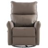 29.92" 270 Power Swivel Rocker Recliner Chair, Electric Glider Reclining Sofa With USB Ports, Power Swivel Glider, Rocking Chair Nursery Recliners For Living Room Bedroom - Brown - Image 18