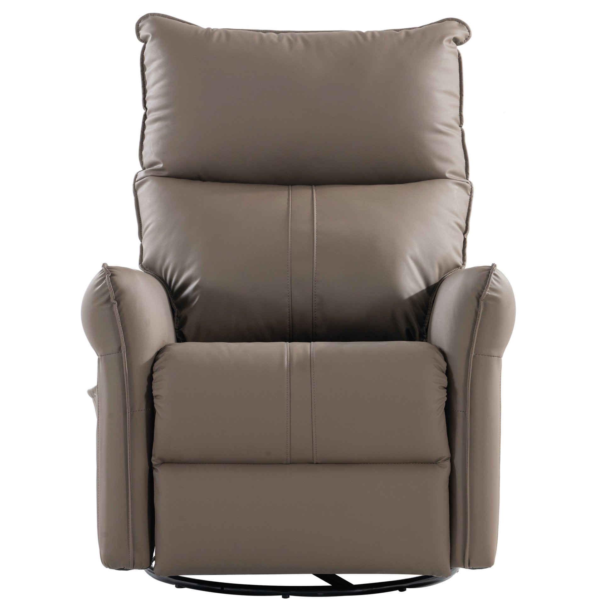 29.92" 270 Power Swivel Rocker Recliner Chair, Electric Glider Reclining Sofa With USB Ports, Power Swivel Glider, Rocking Chair Nursery Recliners For Living Room Bedroom - Brown - Image 18