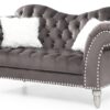 Cozy Traditional Loveseat - Dark Gray - Image 7