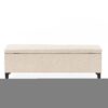 Glouster - Contemporary Storage Ottoman - Light Beige - Image 14