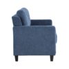 Horatio - Chenille 2 Seater Loveseat - Navy - Image 3
