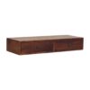 Lunar - 2 Drawer Wall Mounted Console - Brown - Image 12