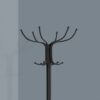 Coat Rack, Hall Tree, Free Standing, 12 Hooks, Entryway, Umbrella Holder, Transitional - Black - Image 5