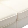 Modern Fabric Sofa With Plush Cushions, Sleek Arm Design, Solid Wood Frame - Beige - Image 11