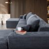 Modern 6 Piece Modular U Shaped Sectional Sofa With Chaise Lounge And Soft Corduroy Upholstery - Gray - Image 12