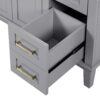 Bathroom Vanity With Sink, Soft Close Doors, And Storage Drawers - Gray - Image 20
