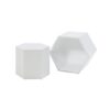 Hexahedron Coffee Tables For Living Room, Office, Bedroom (Set of 2) - White - Image 6