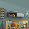 Heavy Duty Metal Wall Mounted Tool Storage Cabinet Steel Metal Garage Storage Cabinet - Black / Gray - Image 15