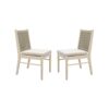 Cordoba - Dining Chair (Set of 2) Comfortable Armless Chairs - Beige - Image 7