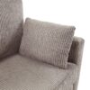 Twin Size Sofa Bed Sleeper Sofa Loveseat With Foldable Mattress, Side Table, Storage Pocket & USB Ports - Gray Brown - Image 18