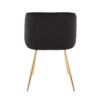 Fran - Contemporary Chair (Set of 2) - Gold / Black - Image 5