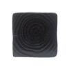 Mgo Twist Shape Side Table With Wood - Like Texture - Black - Image 5