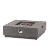 Modern Square Iron Fire Pit 50, 000 Btu - Stone Gray - Image 10