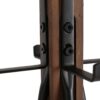 Reclaimed Wood And Metal Freestanding Coat Rack With Hooks Use In Bedroom, Living Room - Natural - Image 5
