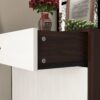 Freestanding Wooden Shoe Cabinet, 4 Tier Organizer With Drawer - White / Walnut - Image 11