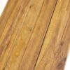 Cloud - Outdoor Bench With Acacia Wood Frame And Slat Panel Design (Set of 2) - Sandblast Teak / Black - Image 11