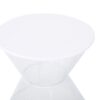 Contemporary Nevada Side Table With Mesh Design - Matte White - Image 10