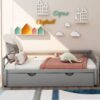 Extending Daybed With Trundle, Daybed With Trundle - Gray - Image 8