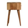 Inlay - Mini Bone Bedside Table - Brown Oak - Image 18