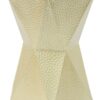 Modern Hexagon Side Table With Knockout Pit Texture - Gold - Image 8