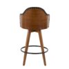 Ahoy - Mid-Century Counter Stool - Walnut / Black - Image 4