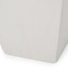 Outdoor Modern Small Cast Stone Planter - Matte White - Image 8