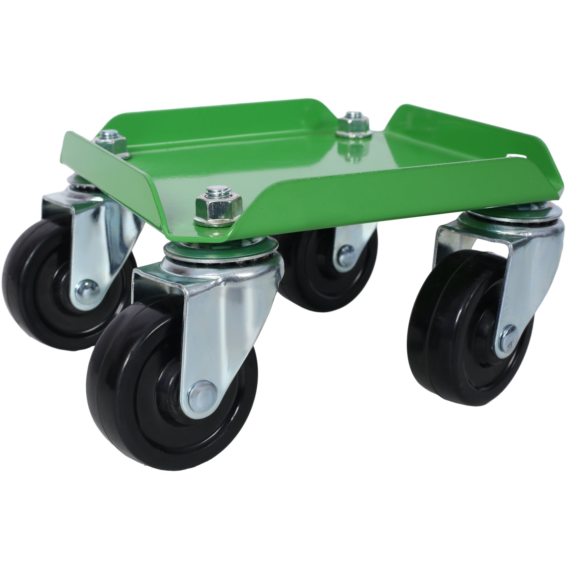 Heavy Duty Snowmobile Dolly V Slide With 2.5" Swivel Casters And Rubber Pad For Skis - Green - Image 13