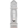 Noralie - Mirrored & Faux Diamonds Grandfather Clock With LED - Silver Gray - Image 6