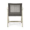 Outdoor Dining Chair (Set of 2) - Light Gray / Mix Black - Image 12