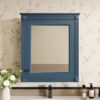 Wall Mounted Bathroom Storage Cabinet With Mirror, Medicine Cabinet With Height Adjustable Shelf, Over The Toilet Space Saver Cabinet - Blue - Image 18