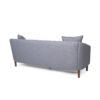 Contemporary 3 Seater Sofa With Plush Accents And Button Tufted Diamond Stitching - Gray - Image 6
