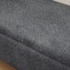 Ottoman Oval Storage Bench, 3D Lamb Fleece Bench With Large Storage Space For The Living Room, Entryway And Bedroom - Dark Gray - Image 10