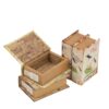 Book Boxes With Birds, Flowers, And Handwriting Design (Set of 4) - Multi - Image 4