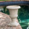 Classic Italian Urn Planter - Antique White - Image 4