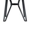 Mid Century Modern Round Dining Table With Metal Legs And Open Shelf - Light Ash - Image 7