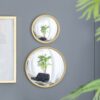 Round Mirror, Circle Mirror With Iron Frame For Living Room Bedroom Vanity Entryway Hallway - Gold - Image 10