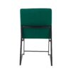 Fuji - Contemporary High Back Dining Chair (Set of 2) - Black / Green - Image 5