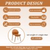 4 Piece Set Of Single Chairs With A Design Combining Modern And Traditional Elements, Durable And Comfortable - Tropical Orange - Image 7